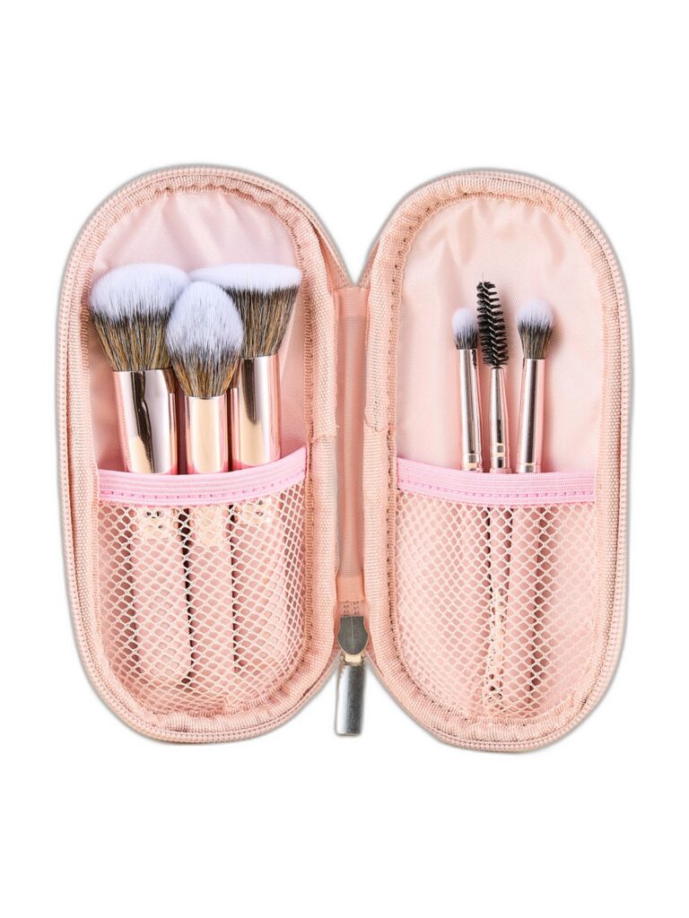 Kit de Brochas de Maquillaje Pink Travel x 6 Pcs